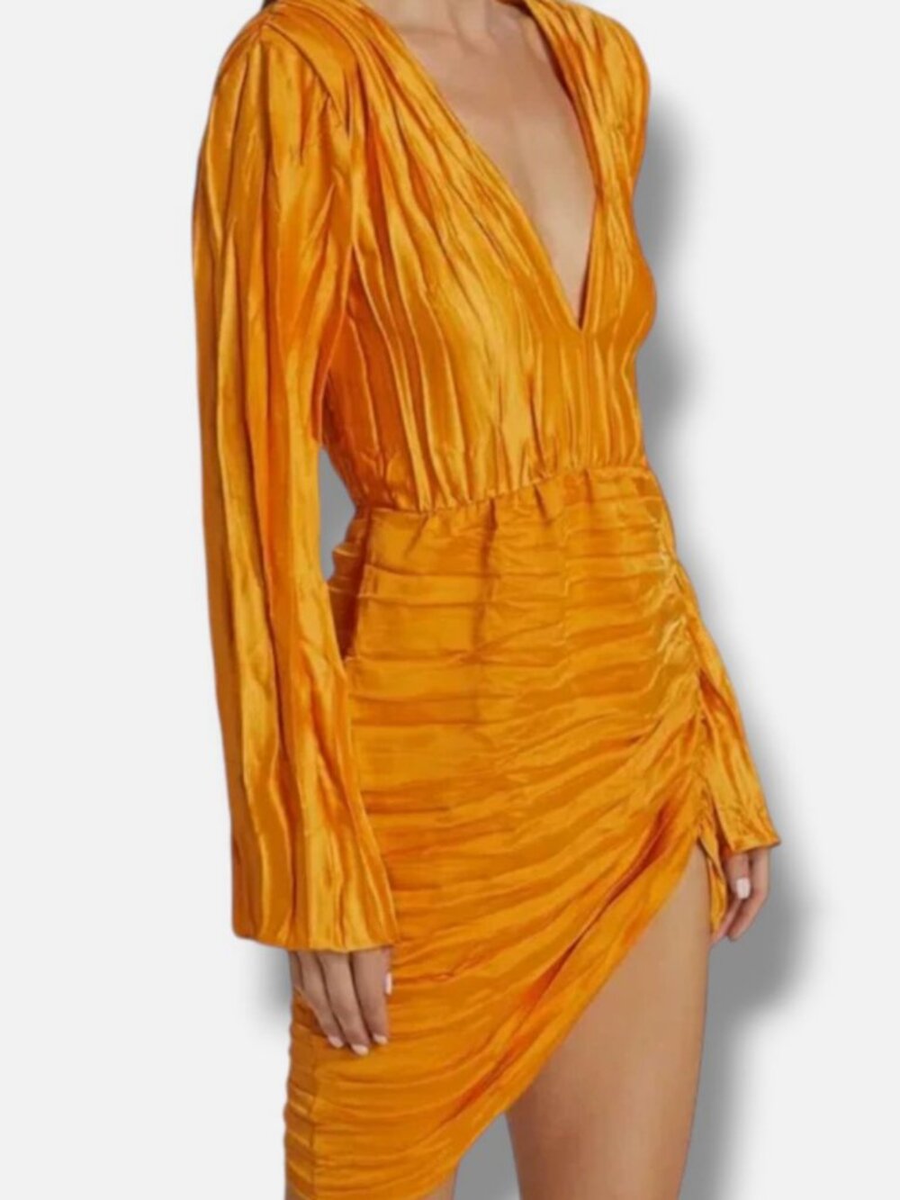 L'Idee Women's Orange Les Éléments Costes Minidress Size 6